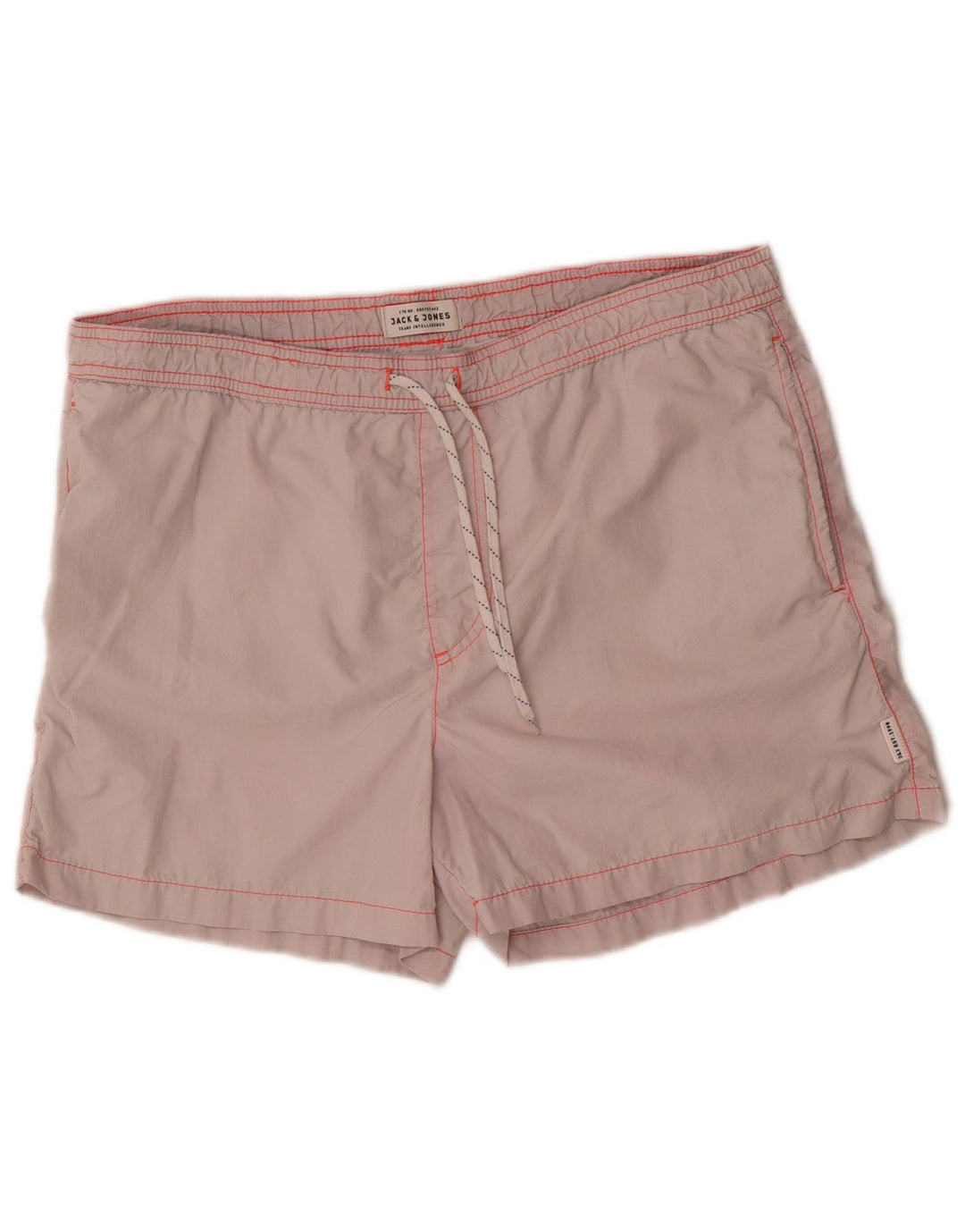 Jack & Jones Herren-Badeshorts, groß, graues Nylon