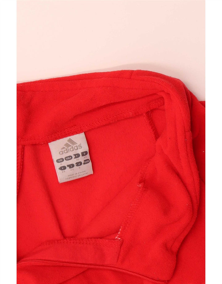 Adidas Damen Graphic Pullover Trainingsanzug Top Jacke UK 8 Small Rot