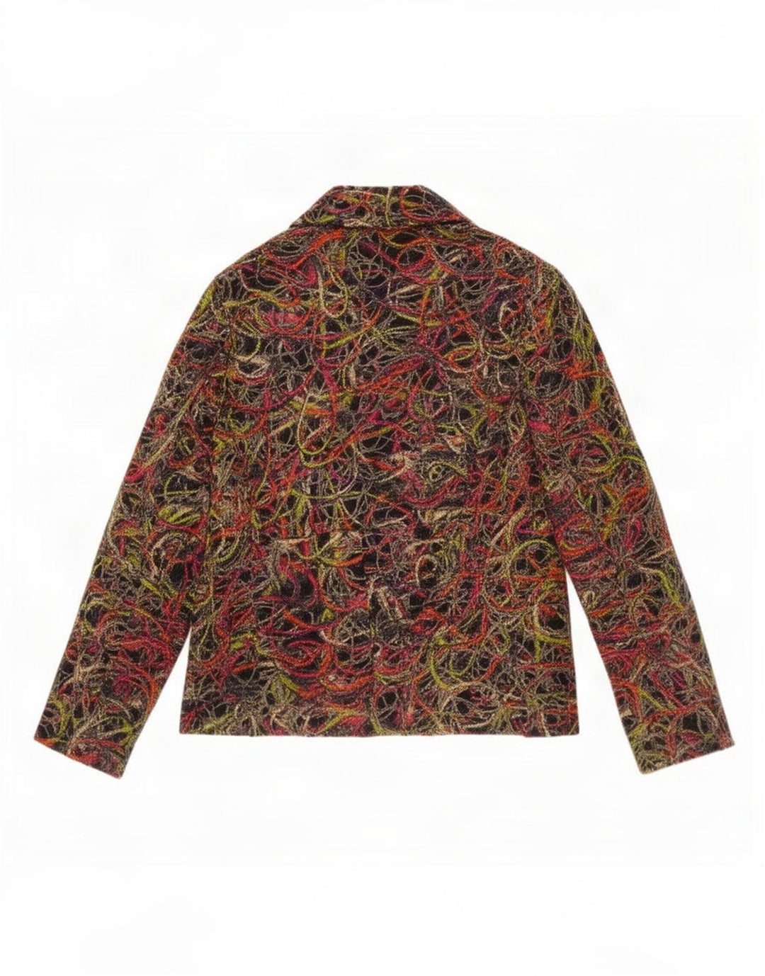 Gai Mattiolo Damen-Blazer mit abstraktem Muster, Gr. 14, mittel, mehrfarbig