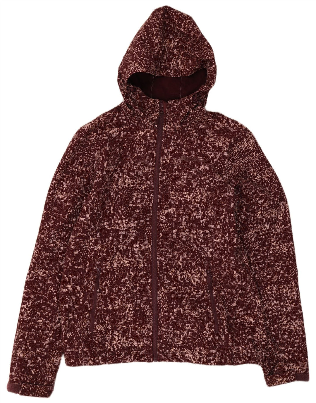 Mountain Warehouse Damen-Windbreaker-Jacke, UK 12, mittelgroß, Burgunderrot meliert