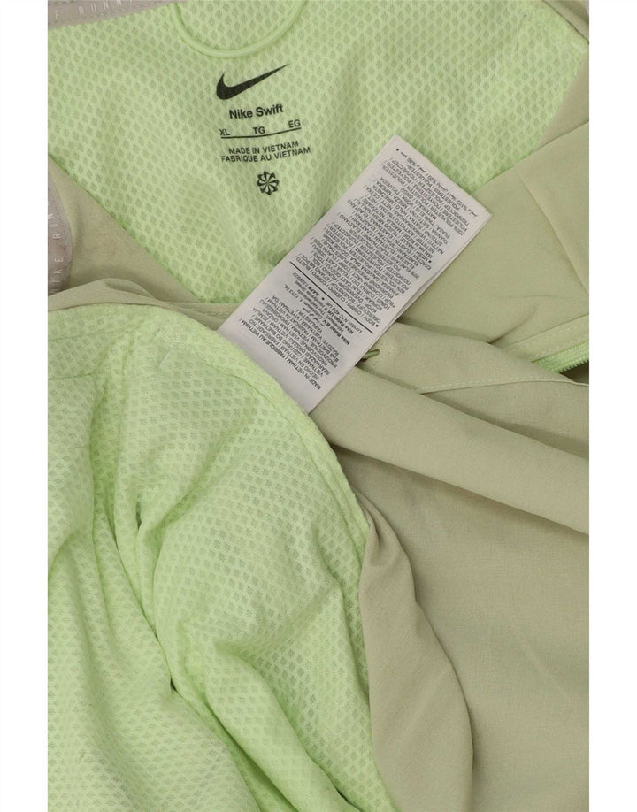 Nike Damen-Regenjacke mit Kapuze, UK 18, XL, grünes Polyester