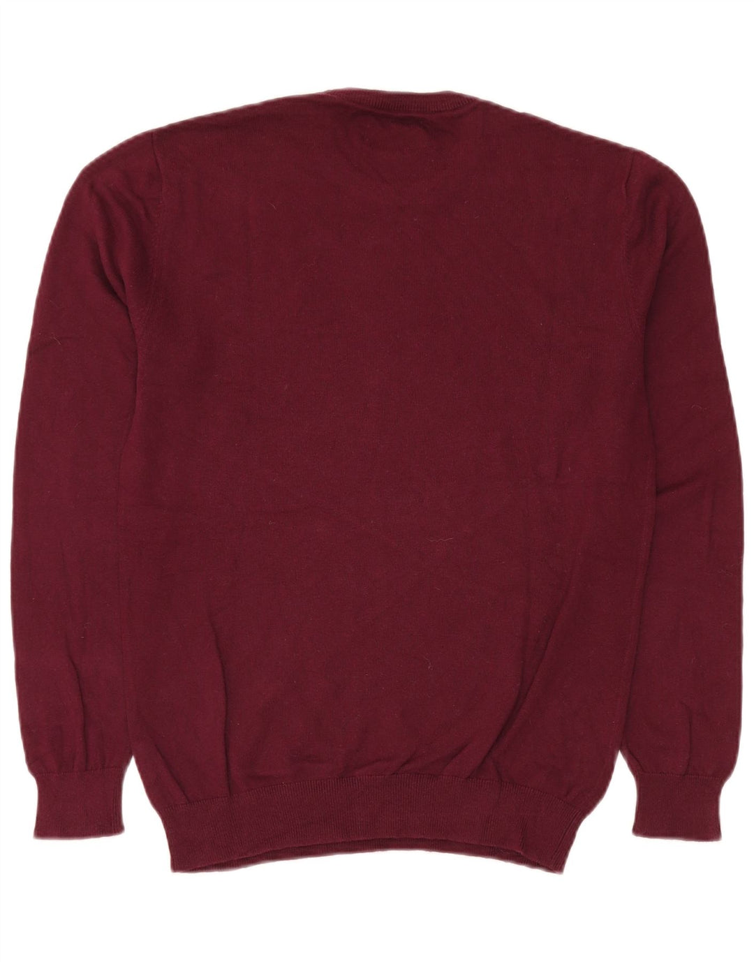 Jack Wills Herren-Pullover mit Rundhalsausschnitt, Größe S, kastanienbraune Baumwolle