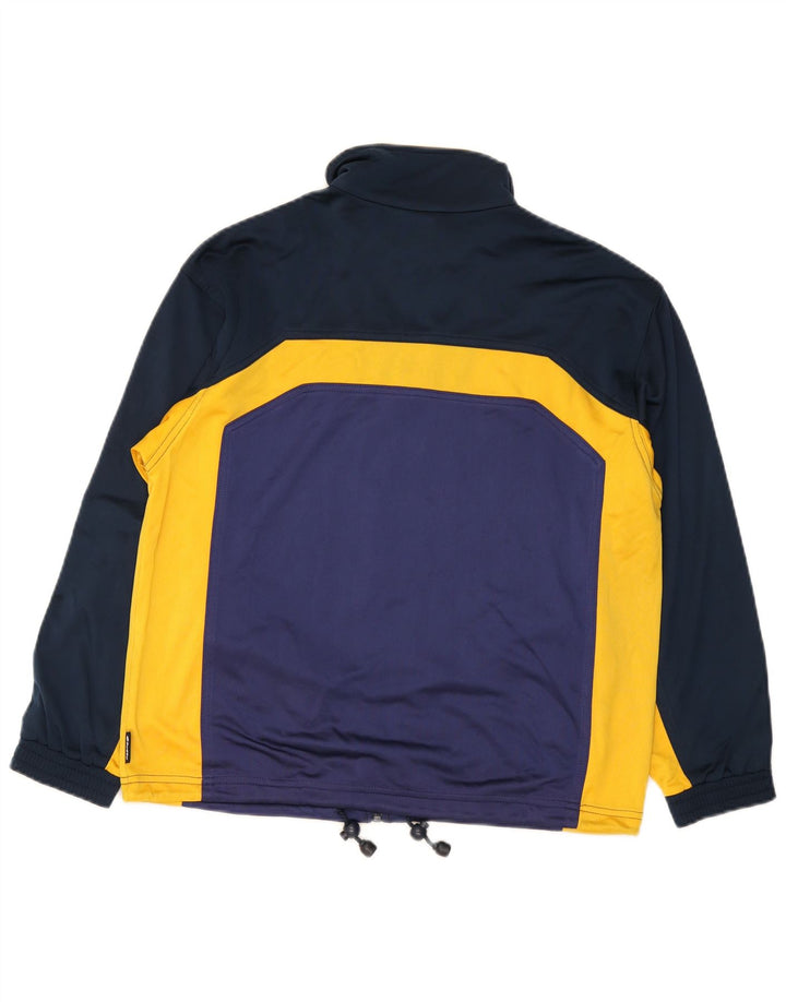 Lotto Damen-Trainingsanzug-Top-Jacke, UK 22 3XL, Marineblau, Farbblock-Polyester