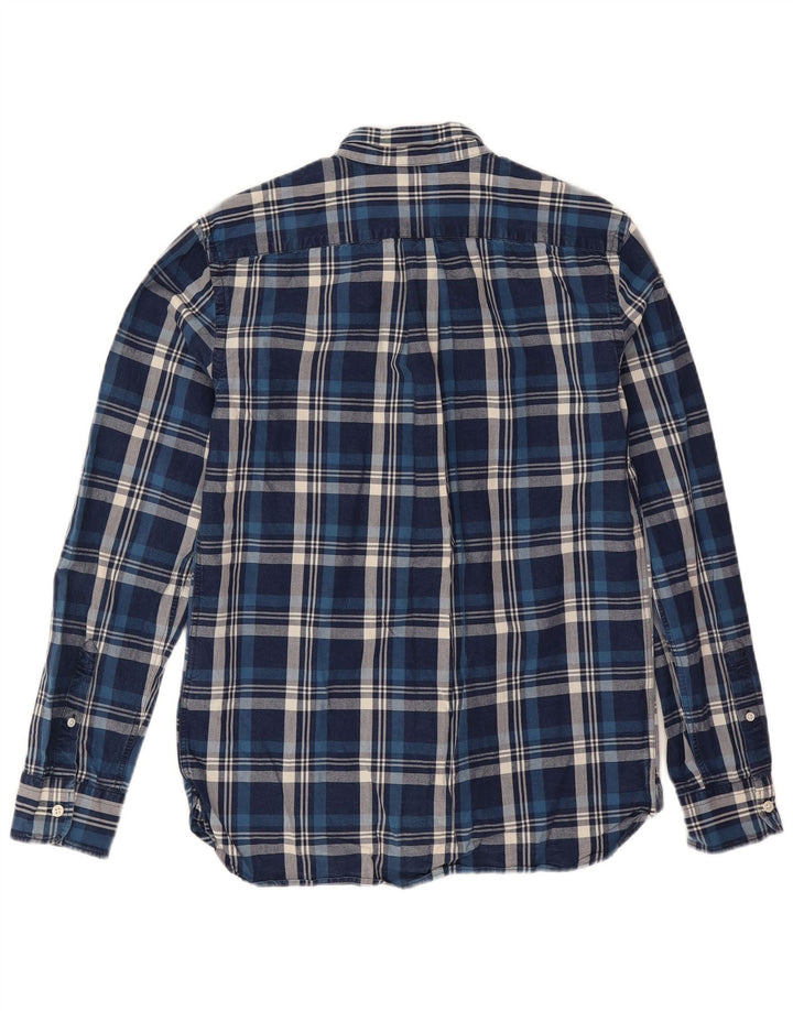 Levi's Herren-Hemd aus mittelblauer Baumwolle mit Karomuster in Marineblau