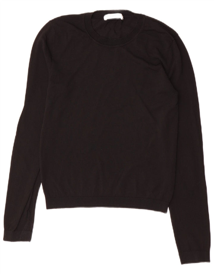Zara Damen-Pullover mit Rundhalsausschnitt, Gr. 10, Größe S, Schwarz