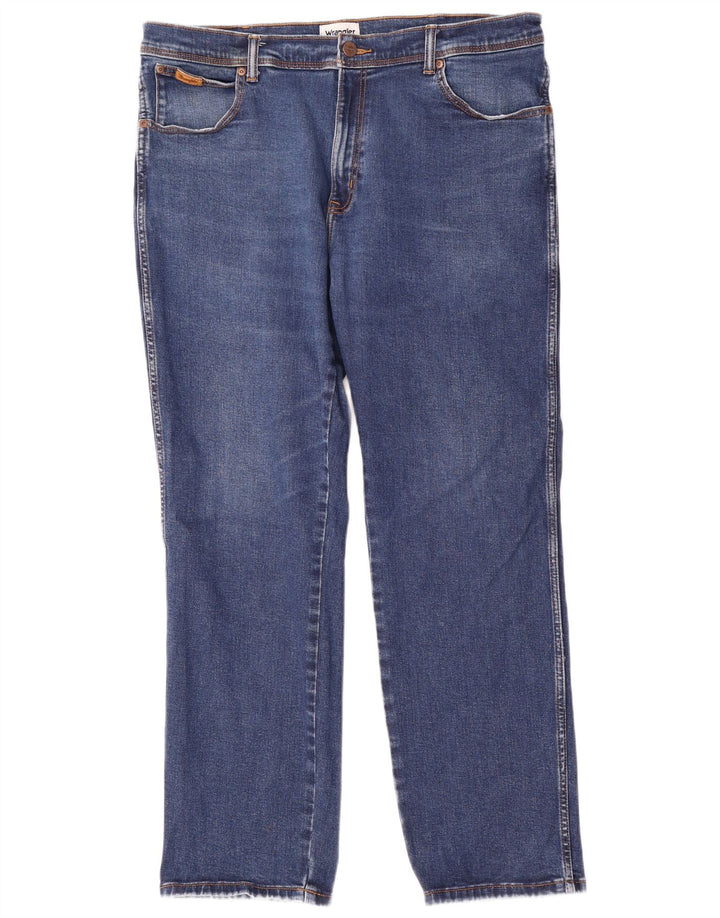 Wrangler Herren Texas Straight Jeans W40 L32 Blaue Baumwolle