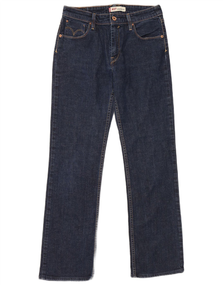 Levi's Damen 627 Straight Jeans W30 L29 Blaue Baumwolle