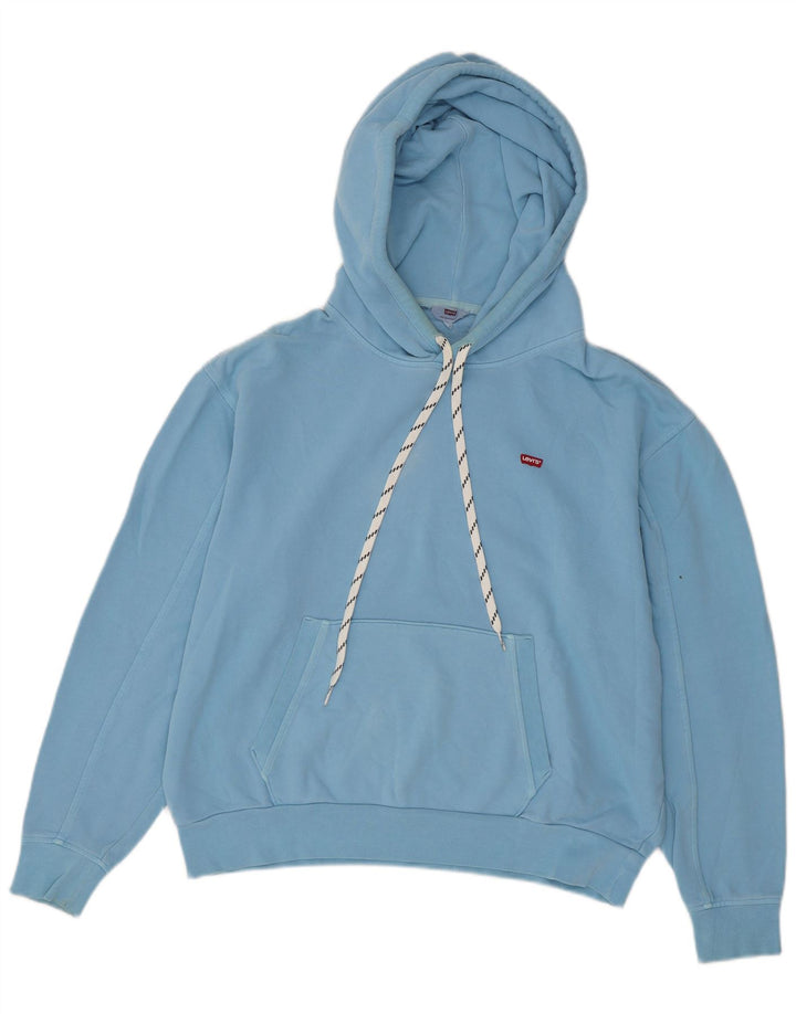 Levi's Damen-Pullover mit übergroßem Kapuzenpullover, Gr. 10, Größe S, Blau
