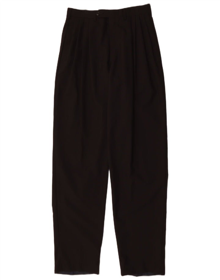 GIAN MARCO VENTURI Herren-Anzughose mit Klammern, W30, L35, Schwarz