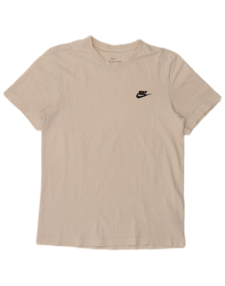 Nike Herren T-Shirt Top Small aus weißer Baumwolle