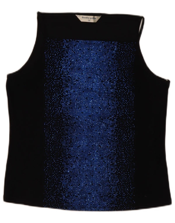 Dorothy Perkins Damen Cami Top UK 16 Large Schwarz Polyester