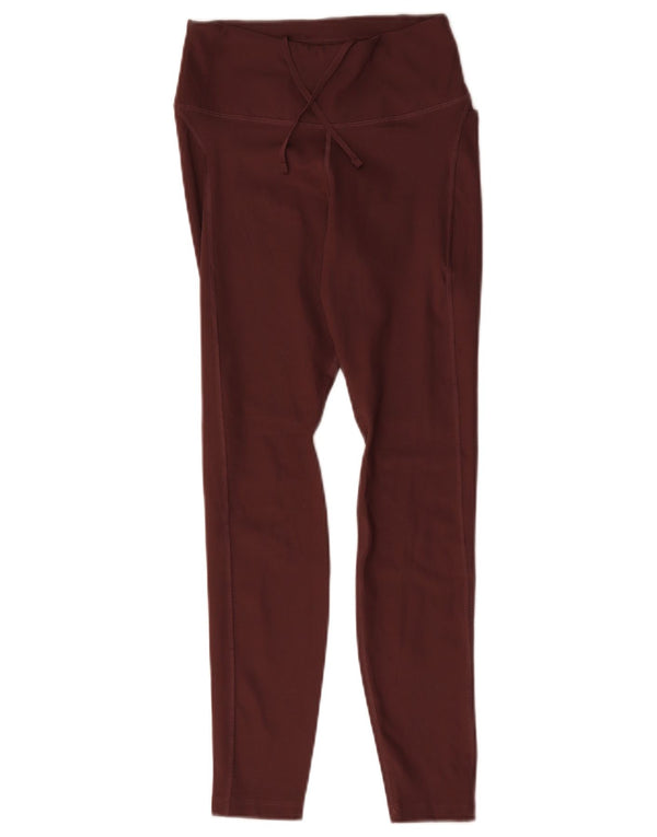 Nike Damen Dri Fit Leggings UK 8 Small Burgund