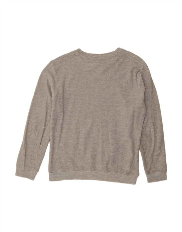 ZARA Mens Sweatshirt Jumper Medium Grey Cotton