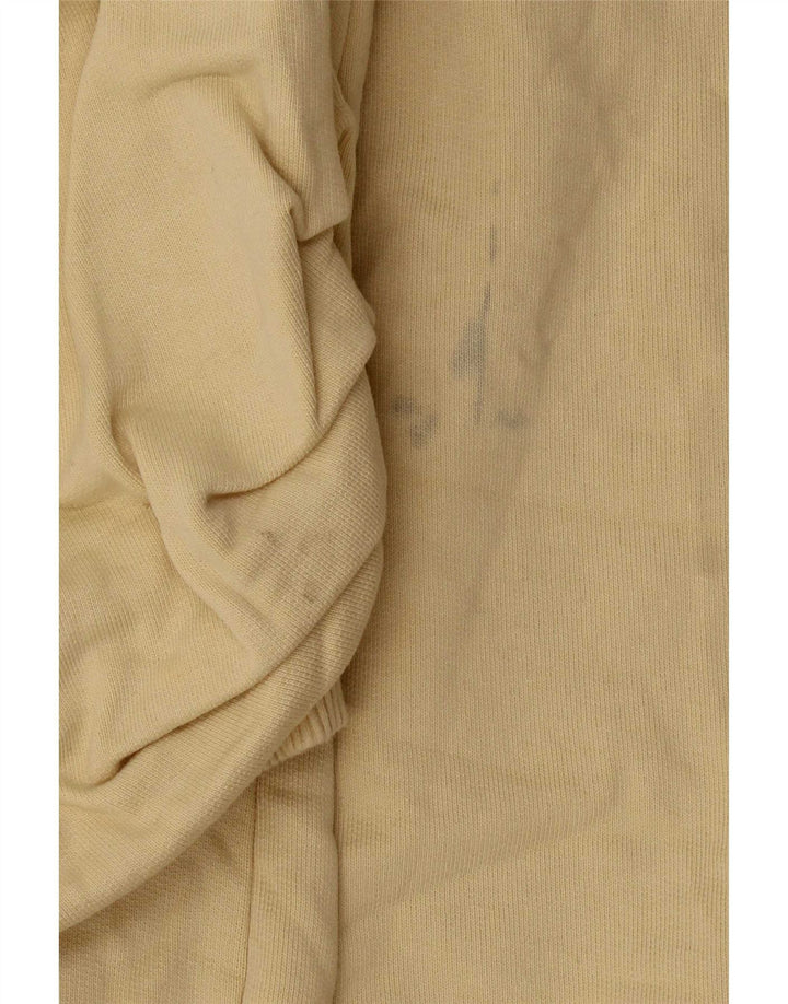 Zara Damen Sweatshirt-Pullover UK 14 Mittelgelbe Baumwolle