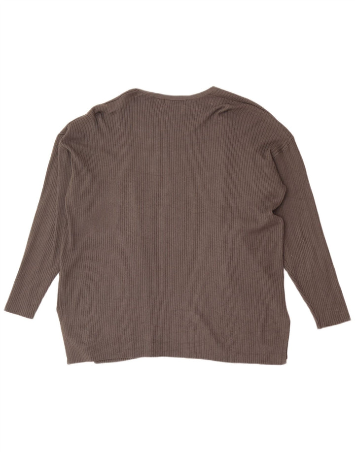 Marks & Spencer Damen-Cardigan mit entspannter Passform, Gr. 14, Grau