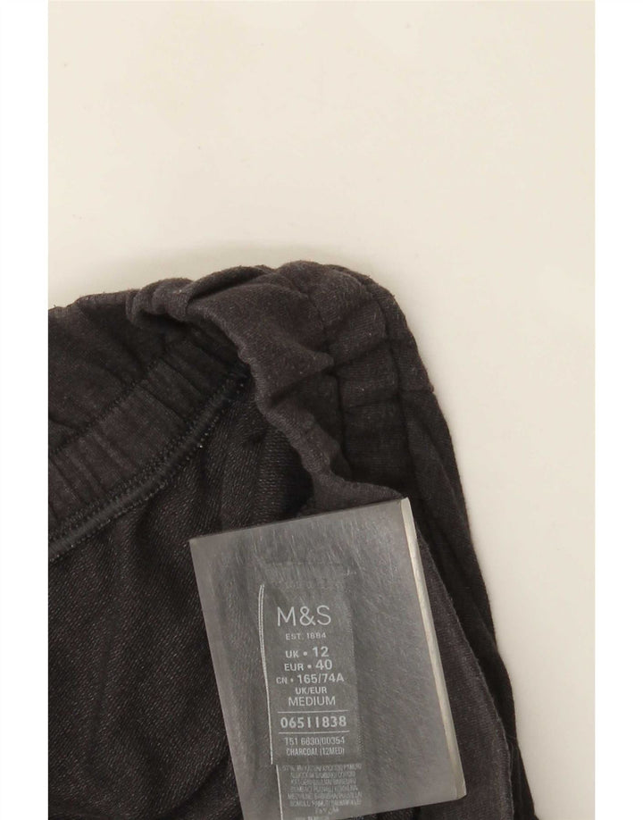Marks & Spencer Damen-Trainingshose, UK 12, mittelgraue Baumwolle