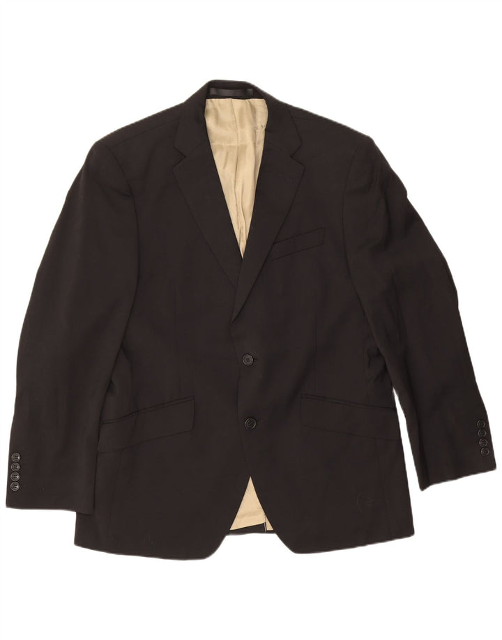 Marks & Spencer Herren Autograph 2-Knopf-Blazerjacke UK 38 Mittelschwarz