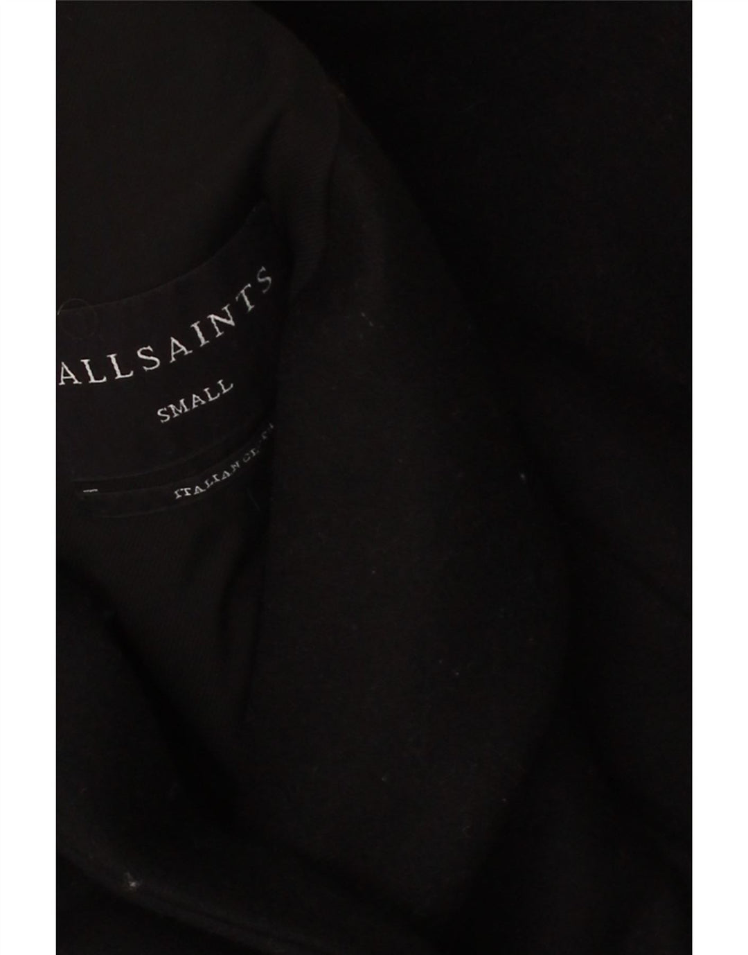 ALL SAINTS Womens Overcoat UK 10 Small Black Vintage All Saints and Second-Hand All Saints from Messina Hembry 