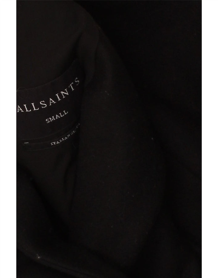 ALL SAINTS Womens Overcoat UK 10 Small Black Vintage All Saints and Second-Hand All Saints from Messina Hembry 