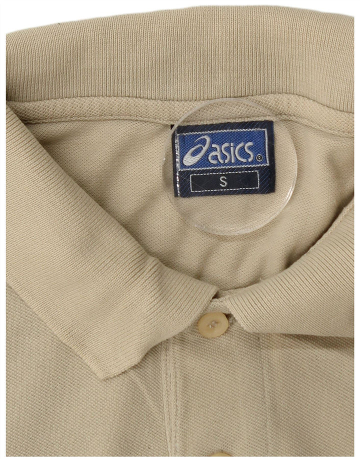Asics Herren Langarm-Poloshirt Small Beige