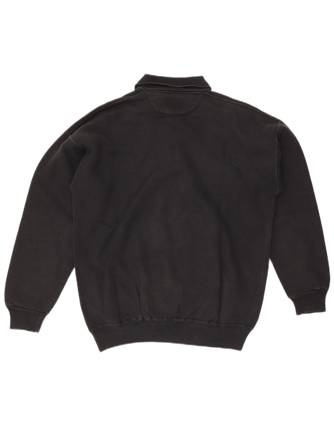 Rifle Herren-Sweatshirt mit Rollkragen, groß, aus schwarzer Baumwolle