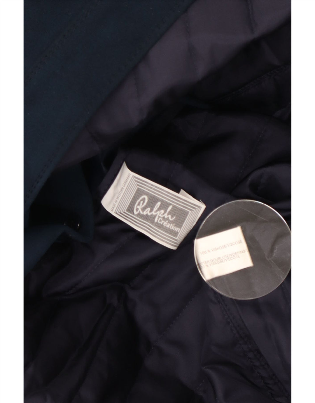 Ralph Damenmantel UK 14 Medium Marineblau Viskose