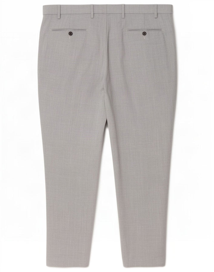 Marks & Spencer Slim-Anzughose für Herren, W44, L31, grau, Polyester