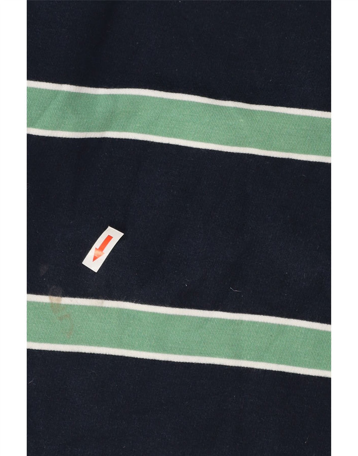 Crew Clothing Herren-Sweatshirt, Pullover, klein, marineblau, gestreift, Baumwolle