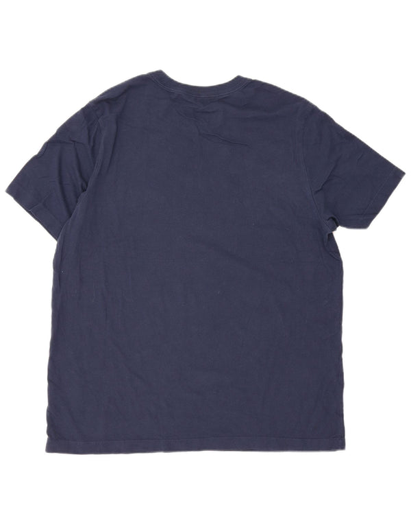 Nike Herren-T-Shirt mit Grafik, groß, marineblau, Baumwolle