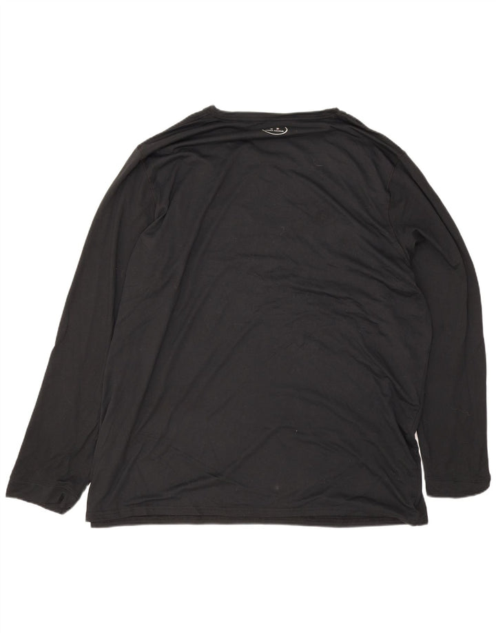 Under Armour Herren Heat Gear Graphic Top Langarm 3XL Schwarz Polyester