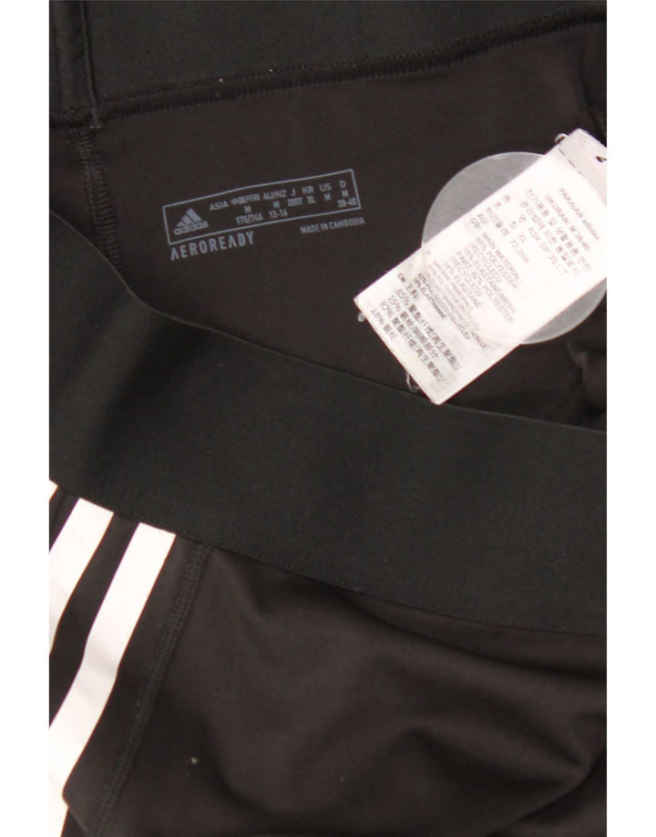 Adidas Damen Aeroready Leggings UK 12/14 Medium Schwarz Polyester