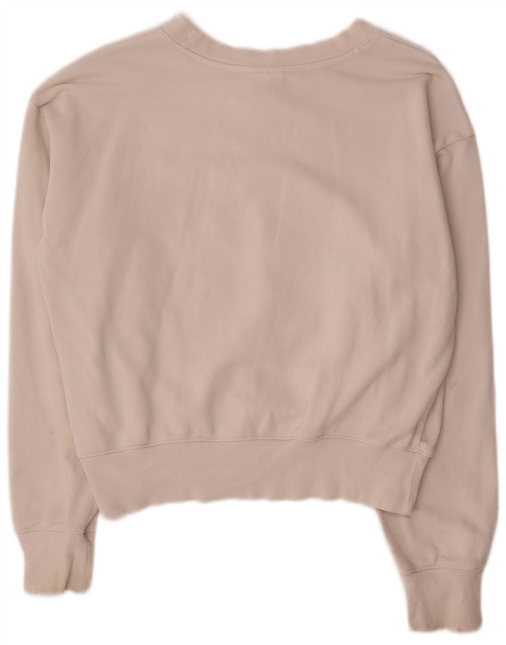 Champion Damen-Sweatshirt mit Grafik, UK 14, mittelweiße Baumwolle