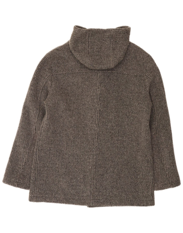Desiree Damen Dufflecoat mit Kapuze IT 56 3XL Graue Wolle