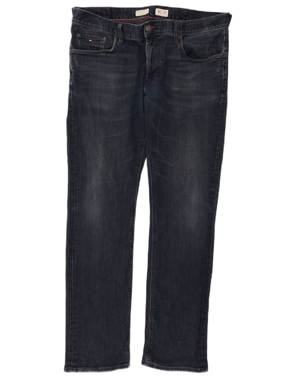 Tommy Hilfiger Damen Denton Straight Jeans W36 L32 Marineblau Baumwolle