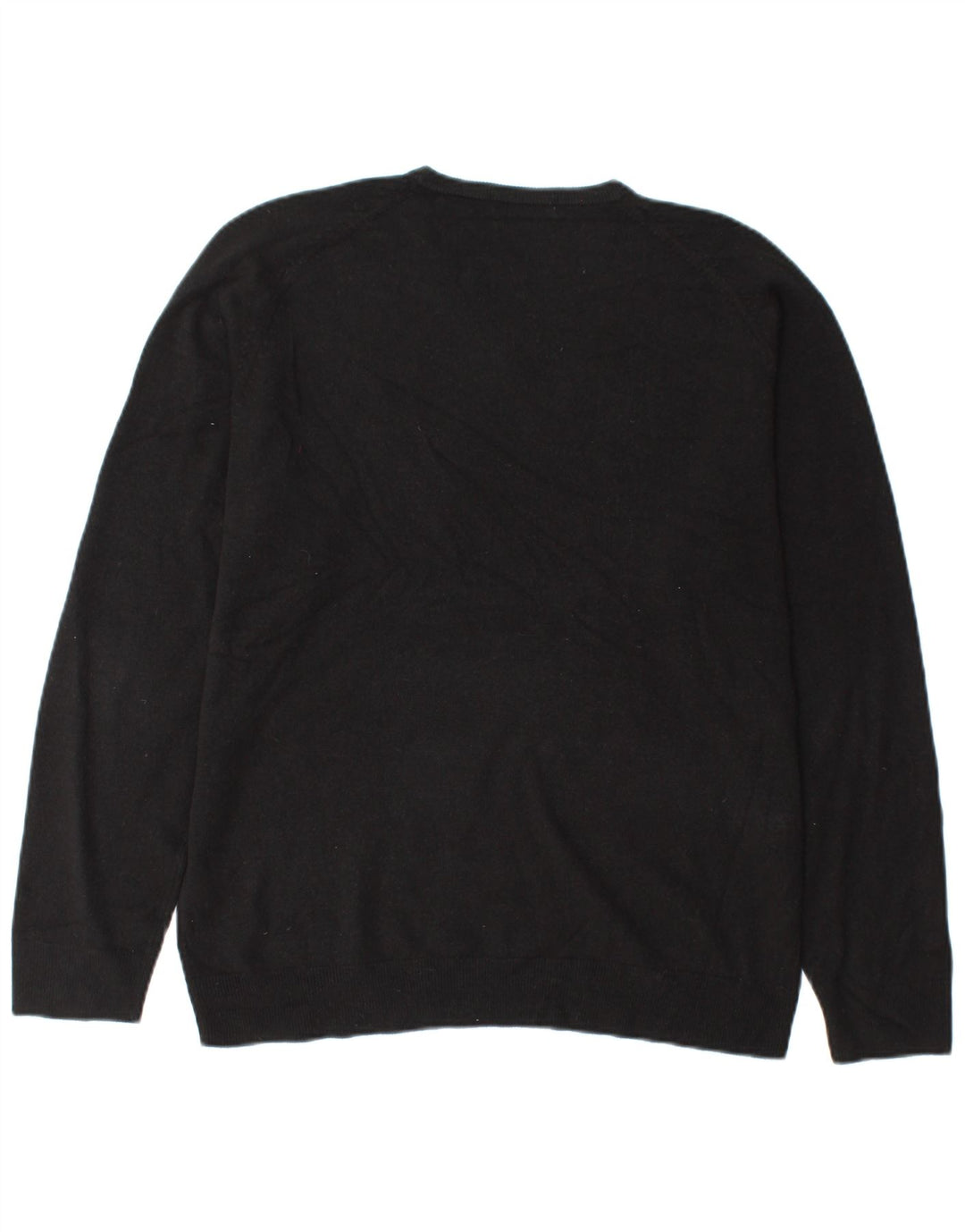 Marks & SPENCER Herren-Pullover mit V-Ausschnitt, mittelschwarz, Acryl