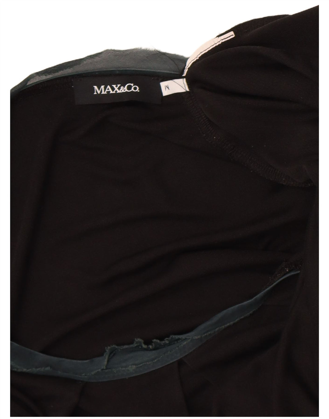 Max & Co. Damen Top Langarm UK 12 Medium Schwarz