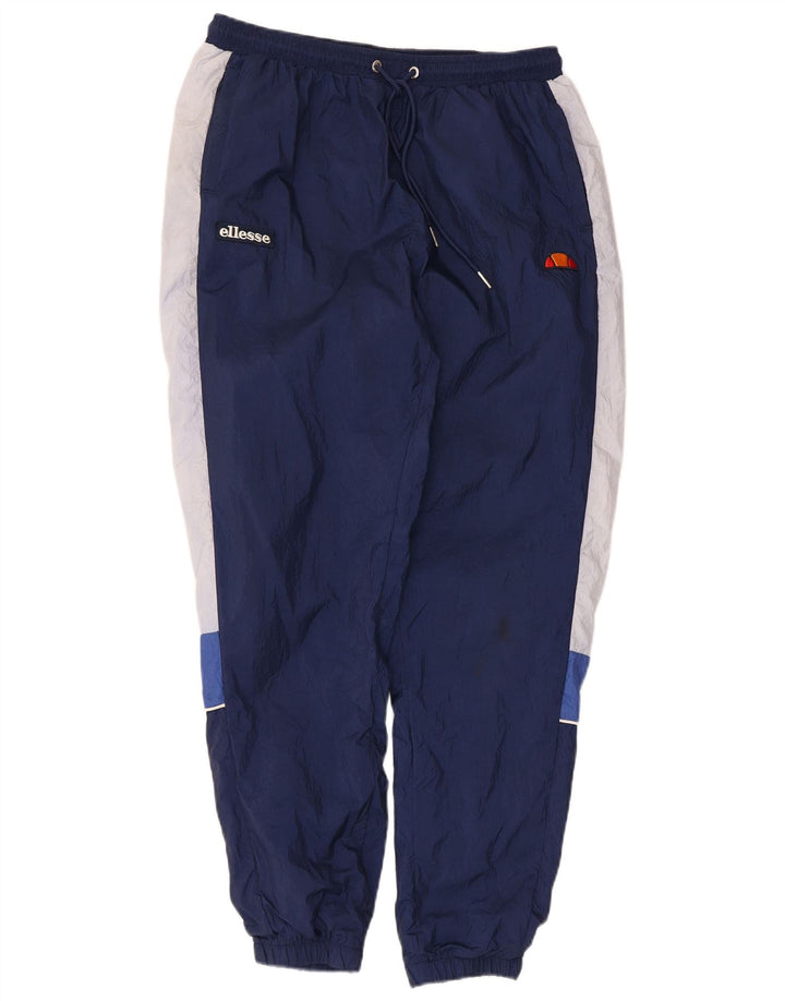 Ellesse Herren-Trainingshose, Jogginghose, mittleres Marineblau, Farbblock