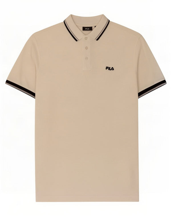 Fila Herren-Poloshirt, große weiße Baumwolle