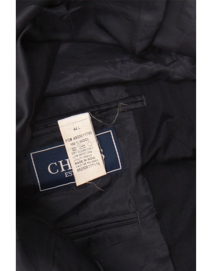 Chaps Herren-Blazer mit 2 Knöpfen, UK 44, 2XL, marineblaue Wolle