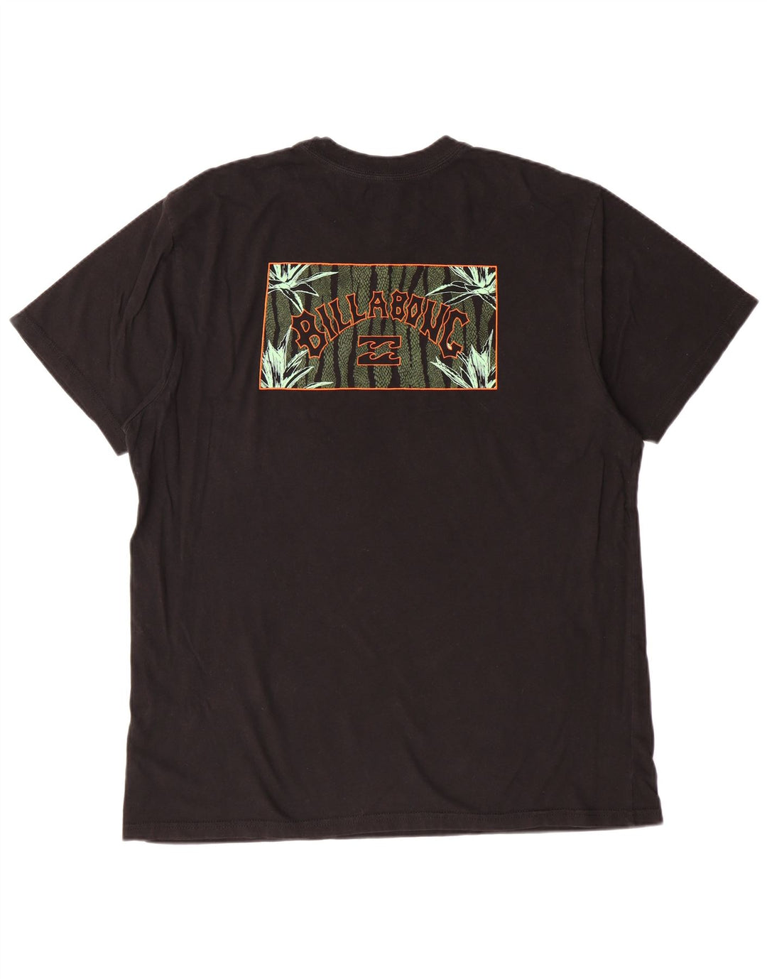 Billabong Herren-T-Shirt mit Grafik, groß, aus schwarzer Baumwolle