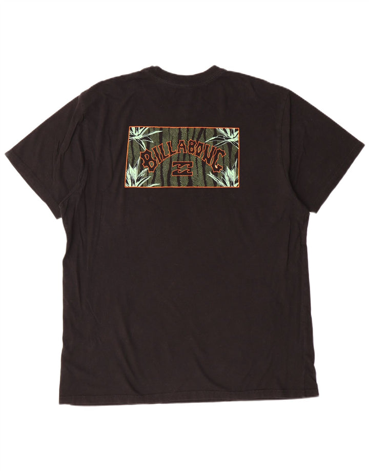Billabong Herren-T-Shirt mit Grafik, groß, aus schwarzer Baumwolle