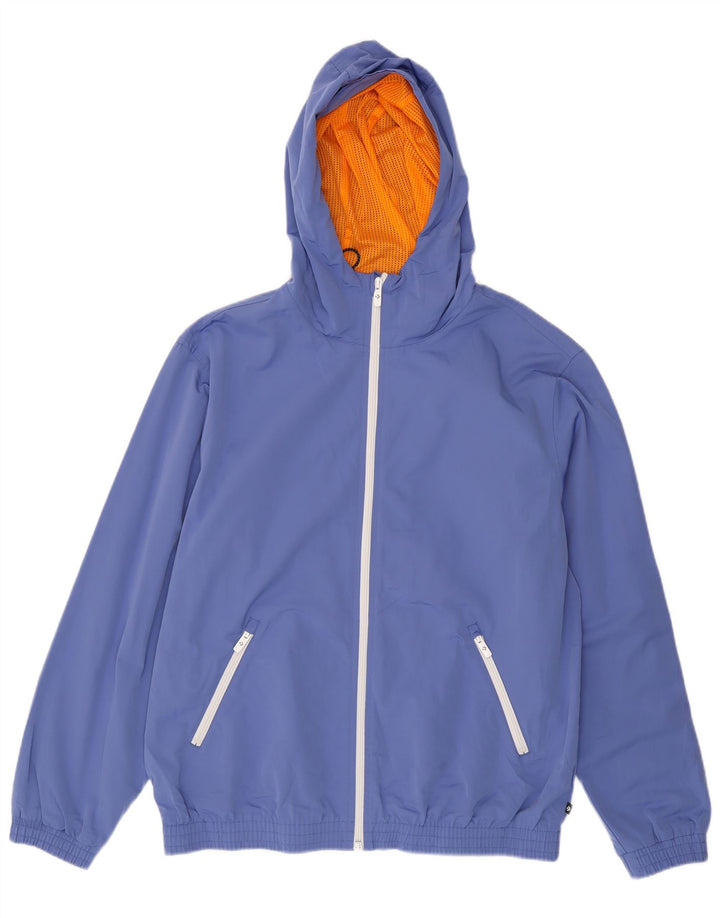 Converse Herren-Trainingsanzugoberteil mit grafischer Kapuze, groß, blau, Farbblock