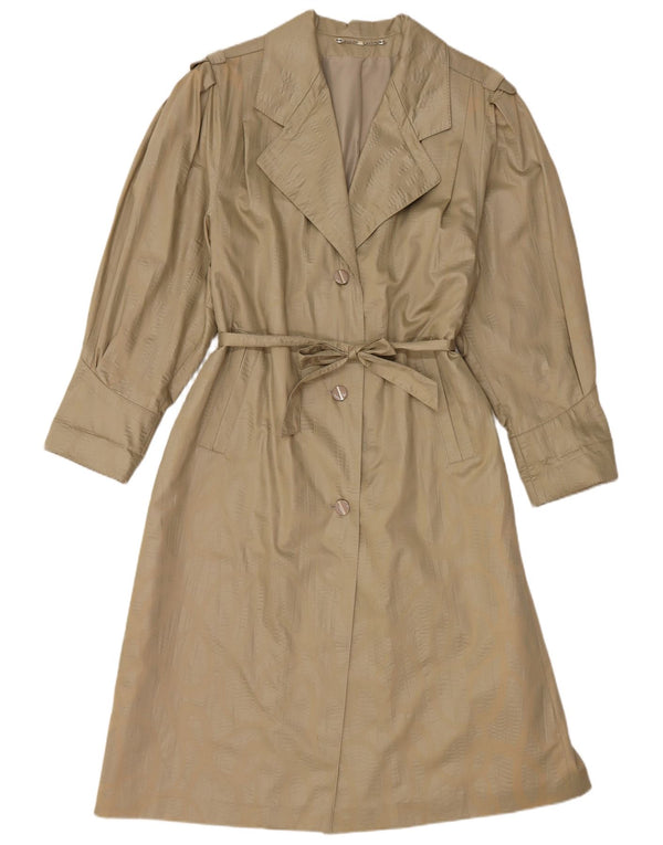 VINTAGE Damen Trenchcoat EU 38 Mittelbeige Baumwolle