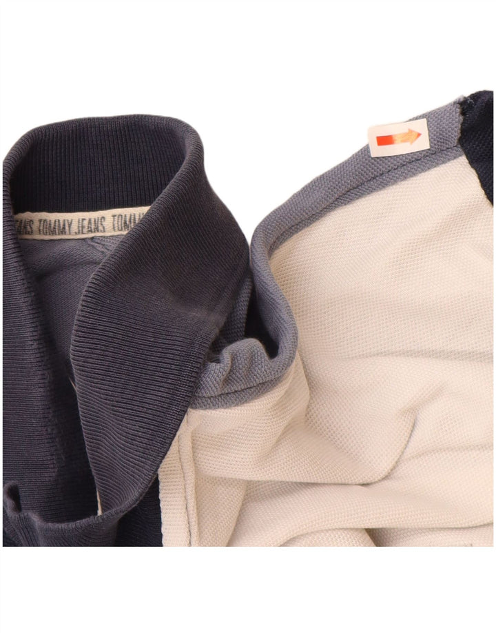 TOMMY HILFIGER Herren Poloshirt 2XL Mehrfarbige Colourblock-Baumwolle