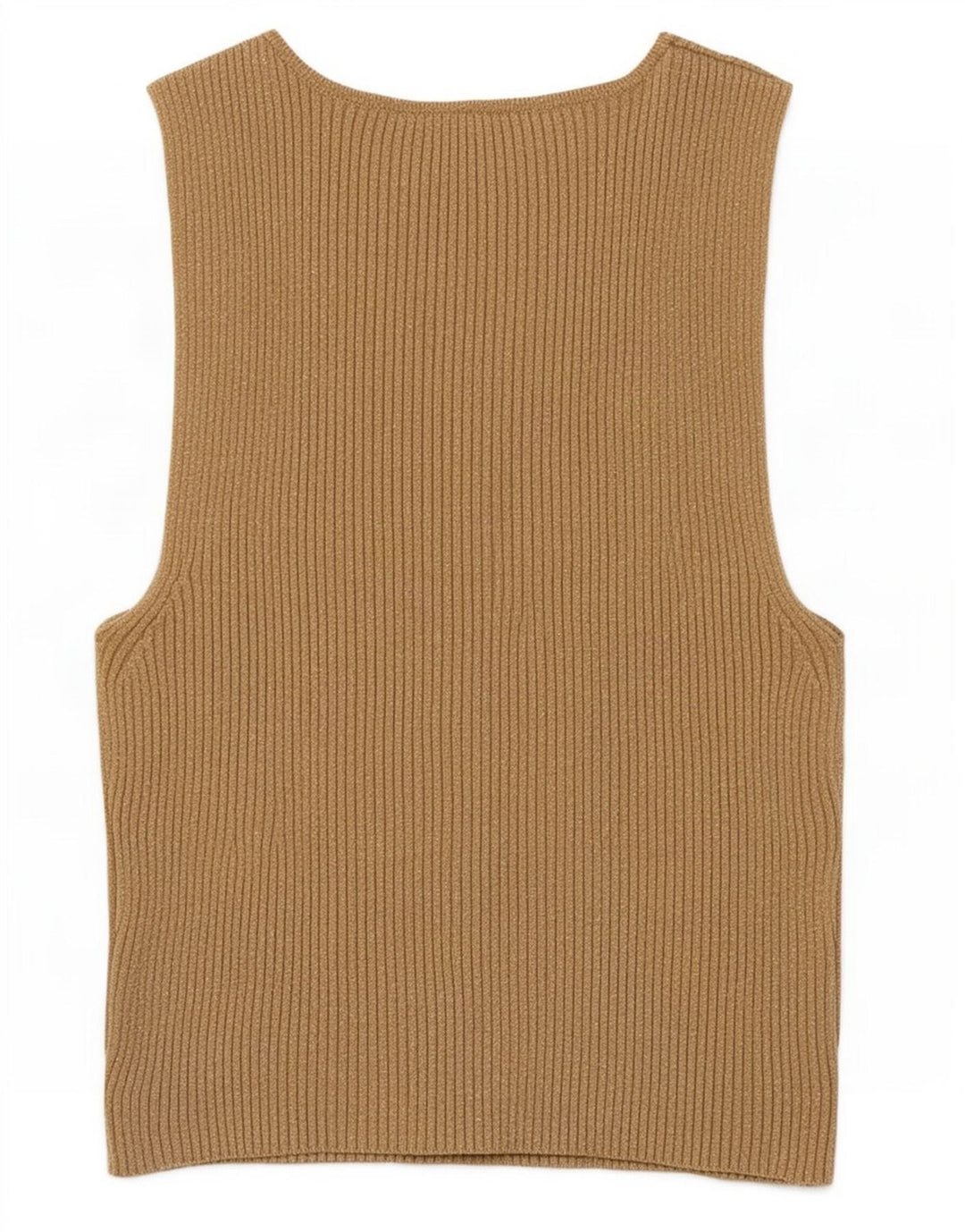 Zara Damen Crop Vest Top UK 8 Small Beige