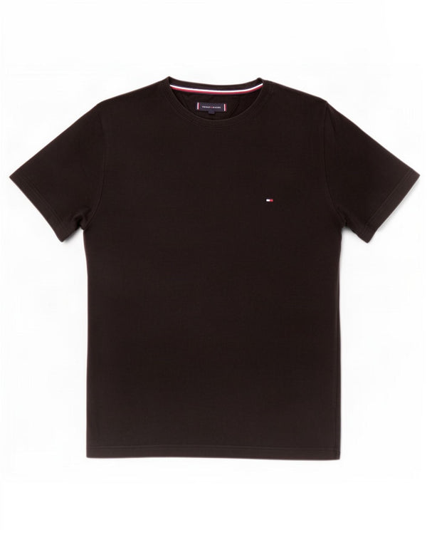 Tommy Hilfiger Herren T-Shirt Top XL Schwarz Baumwolle