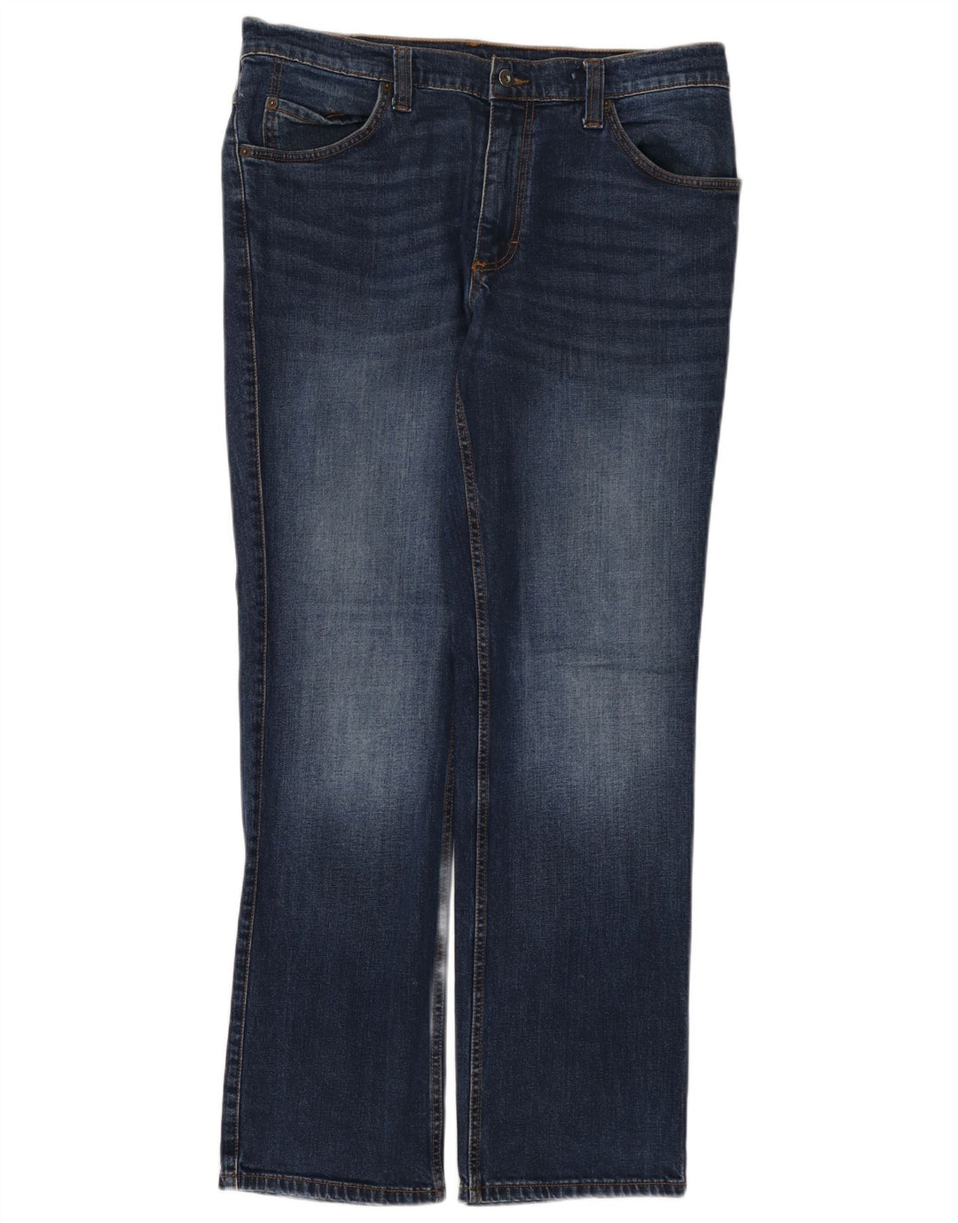 Mustang Herren Oklahoma Straight Jeans W36 L32 Blaue Baumwolle