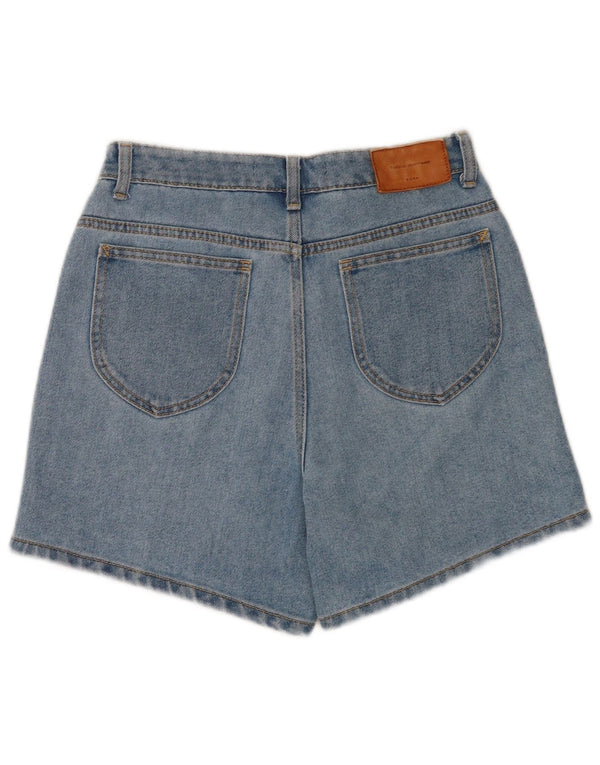 Zara Damen Trafaluc Denim Shorts EU 38 Small W28 Blau