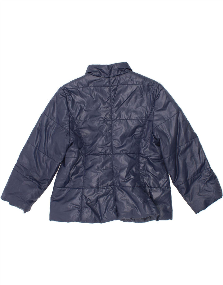 BRUMS Girls Padded Jacket 2-3 Years Navy Blue Polyester Vintage Brums and Second-Hand Brums from Messina Hembry 