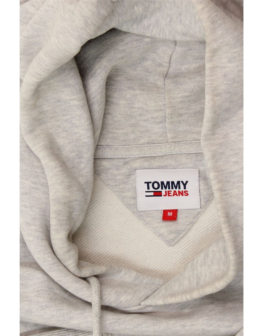 TOMMY HILFIGER Mens Graphic Hoodie Jumper Medium Grey Cotton Vintage Tommy Hilfiger and Second-Hand Tommy Hilfiger from Messina Hembry 